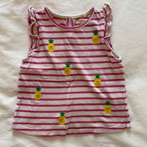 mini boden 2-3y pineapple tank